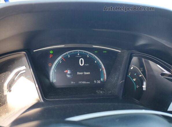 2HGFC2F61KH533015 2019 HONDA CIVIC Белый Вид щитка приборов