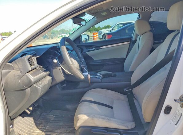 2HGFC2F61KH533015 2019 HONDA CIVIC Белый Вид салона спереди
