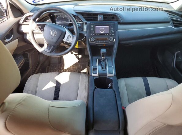 2HGFC2F61KH533015 2019 HONDA CIVIC Белый Вид панели приборов