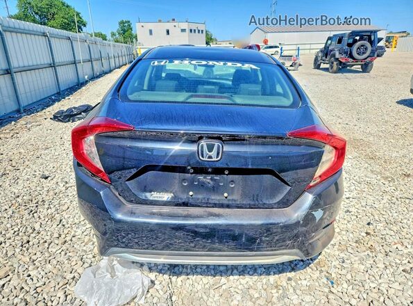 2HGFC2F61KH552910 2019 HONDA CIVIC Black Widok z tyłu
