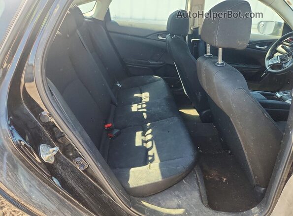 2HGFC2F61KH552910 2019 HONDA CIVIC Black Widok tylnych siedzeń