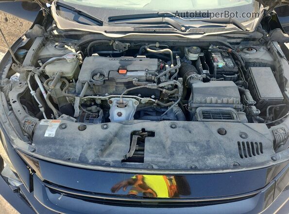 2HGFC2F61KH552910 2019 HONDA CIVIC Black Widok wnętrza z tyłu