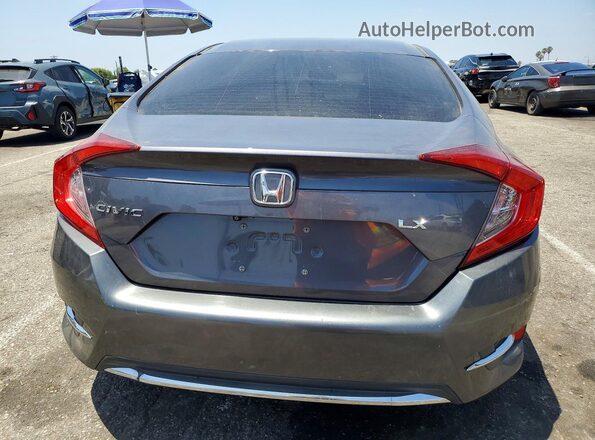 2HGFC2F61KH579024 2019 HONDA CIVIC Gray Вид ззаду