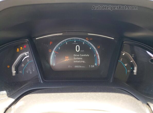 2HGFC2F61KH579024 2019 HONDA CIVIC Gray Вид щитка приладів