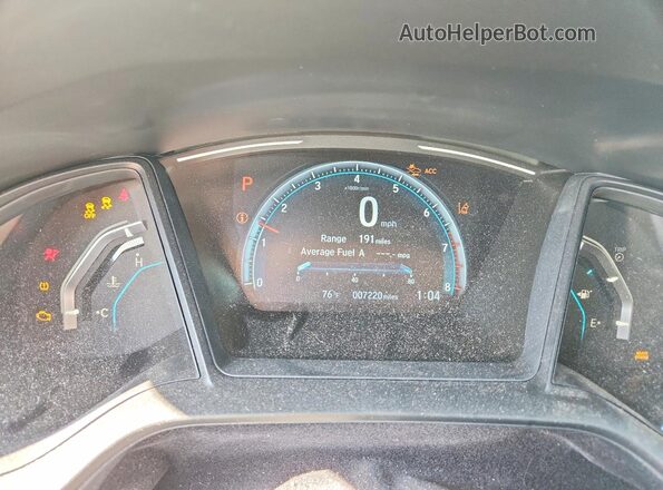 2HGFC2F61KH592971 2019 HONDA CIVIC Silver Instrument cluster view