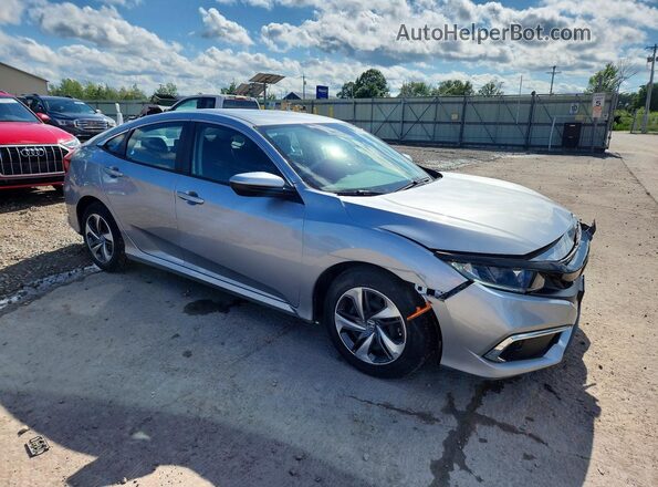 2HGFC2F61KH592971 2019 HONDA CIVIC Silver Front right