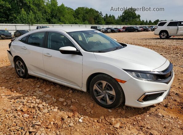 2HGFC2F61LH504230 2020 HONDA CIVIC Белый Передняя правая четверть