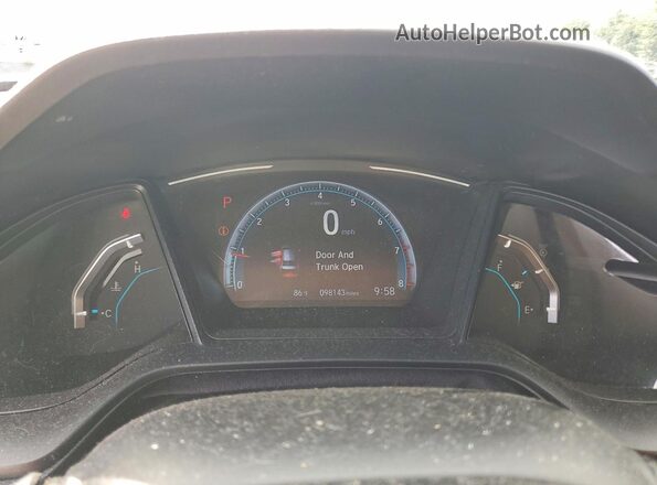 2HGFC2F61LH504230 2020 HONDA CIVIC Белый Вид щитка приборов