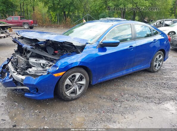 2HGFC2F61LH512411 2020 HONDA CIVIC Blue Przód lewy
