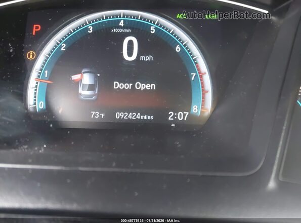 2HGFC2F61LH512411 2020 HONDA CIVIC Blue Widok tylnych siedzeń