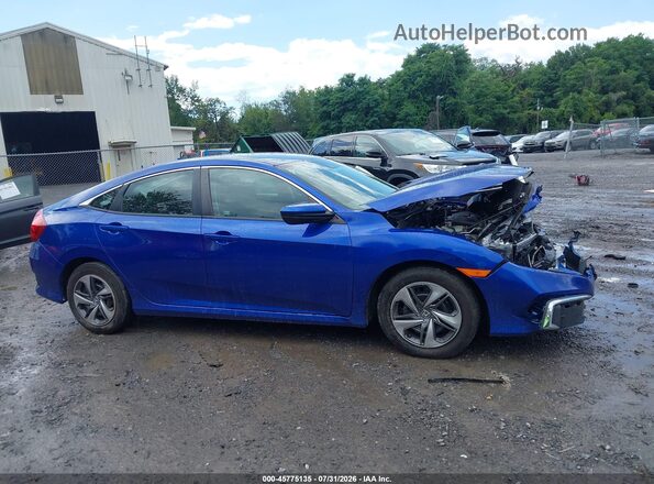2HGFC2F61LH512411 2020 HONDA CIVIC Blue Widok wnętrza z tyłu
