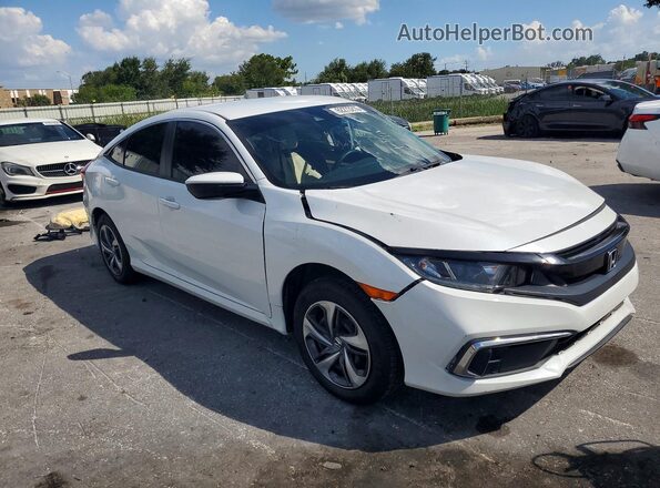2HGFC2F61LH523456 2020 HONDA CIVIC White Передня права чверть