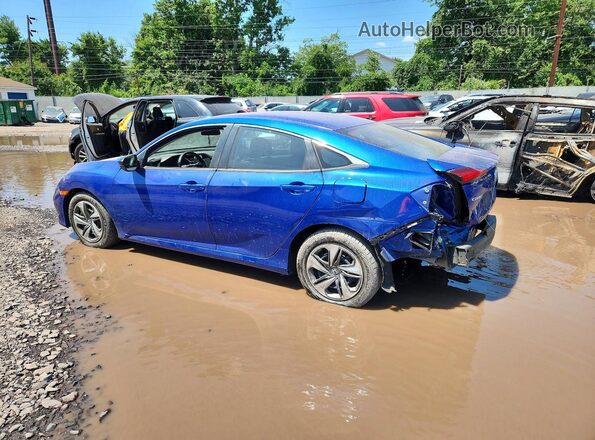2HGFC2F61LH527880 2020 HONDA CIVIC Blue Հետևի ձախ