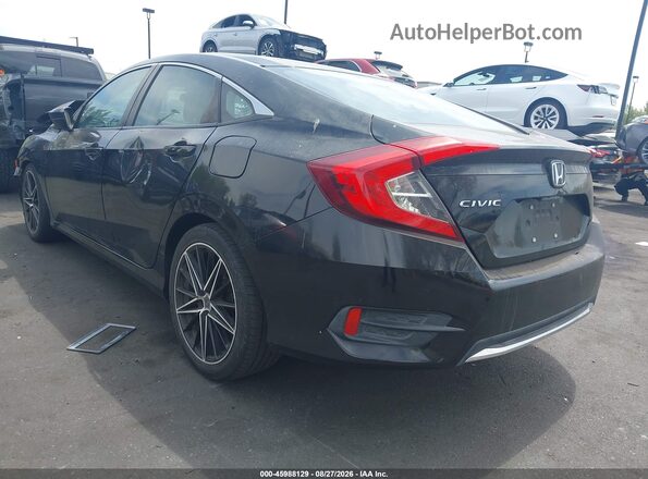2HGFC2F61LH534022 2020 HONDA CIVIC Black Rear left