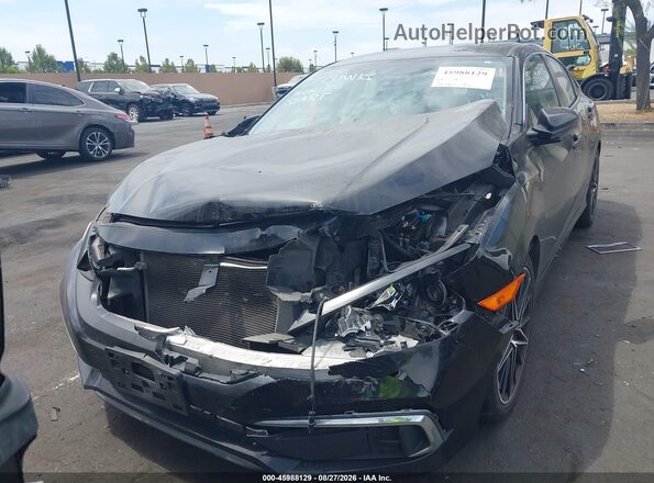 2HGFC2F61LH534022 2020 HONDA CIVIC Black Instrument cluster view