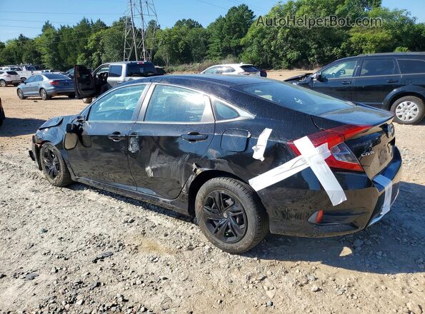 2HGFC2F61LH542573 2020 HONDA CIVIC Black Հետևի ձախ