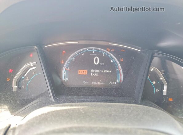 2HGFC2F61LH565979 2020 HONDA CIVIC Синий Вид щитка приборов
