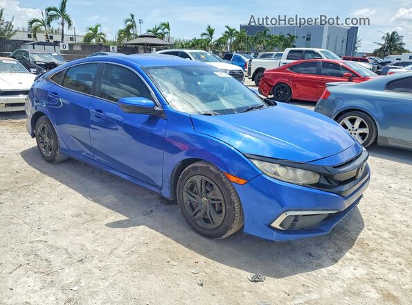2HGFC2F61LH565979 2020 HONDA CIVIC Синий Передняя правая четверть