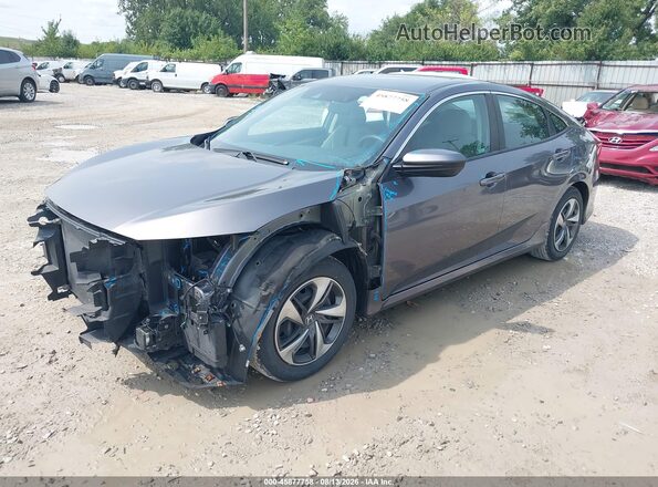 2HGFC2F61MH500549 2021 HONDA CIVIC Gray Przód lewy