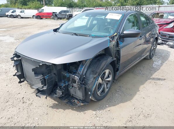 2HGFC2F61MH500549 2021 HONDA CIVIC Gray Widok z przodu