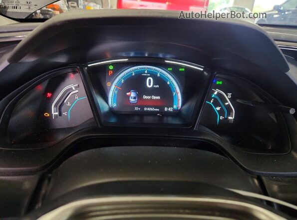 2HGFC2F61MH551355 2021 HONDA CIVIC Gray ხელსაწყოთა პანელის ხედი
