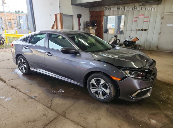 2HGFC2F61MH551355 2021 HONDA CIVIC Gray წინა მარჯვენა