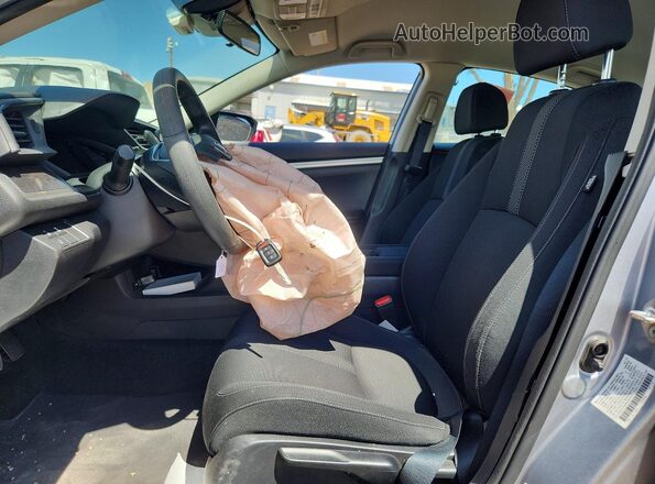 2HGFC2F62KH547425 2019 HONDA CIVIC Silver წინა სალონის ხედი