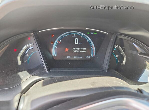 2HGFC2F62KH547425 2019 HONDA CIVIC Silver ხელსაწყოთა პანელის ხედი