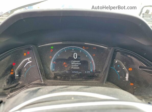 2HGFC2F62LH541996 2020 HONDA CIVIC Gray Vista del cuadro de instrumentos