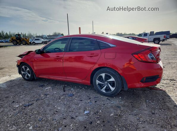2HGFC2F62MH525847 2021 HONDA CIVIC Красный Задняя левая четверть