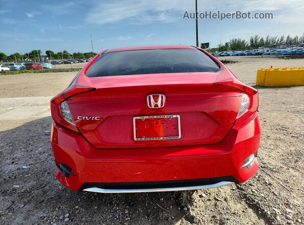 2HGFC2F62MH525847 2021 HONDA CIVIC Красный Вид сзади