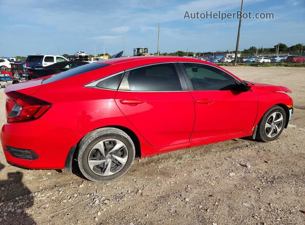 2HGFC2F62MH525847 2021 HONDA CIVIC Красный Задняя правая четверть