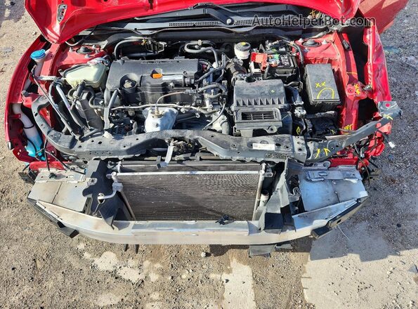 2HGFC2F62MH525847 2021 HONDA CIVIC Красный Вид задней части салона