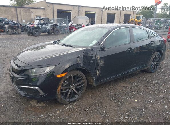 2HGFC2F62MH528523 2021 HONDA CIVIC Black Vista tres cuartos delantera izquierda