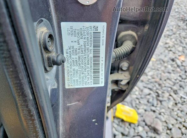 2HGFC2F62MH545922 2021 HONDA CIVIC Gray Вид підкапотного простору