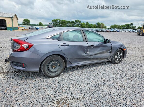 2HGFC2F62MH545922 2021 HONDA CIVIC Gray Задня права чверть