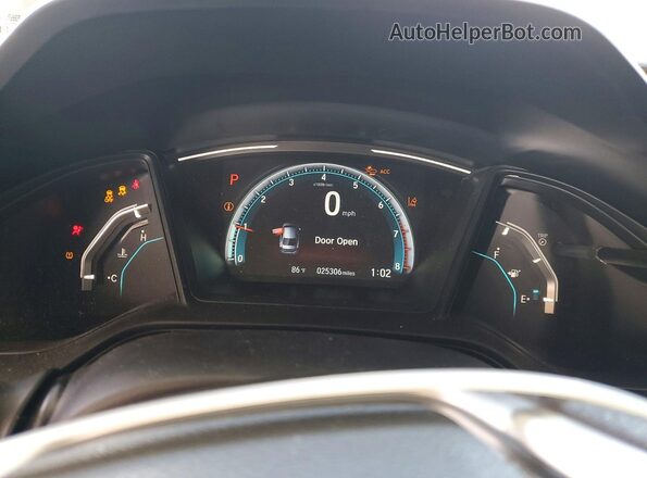 2HGFC2F62MH550649 2021 HONDA CIVIC Gray Սարքավորումների վահանակի տեսք