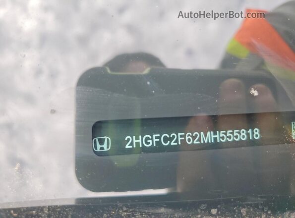 2HGFC2F62MH555818 2021 HONDA CIVIC Gray Շարժիչի բաժամունքի տեսք