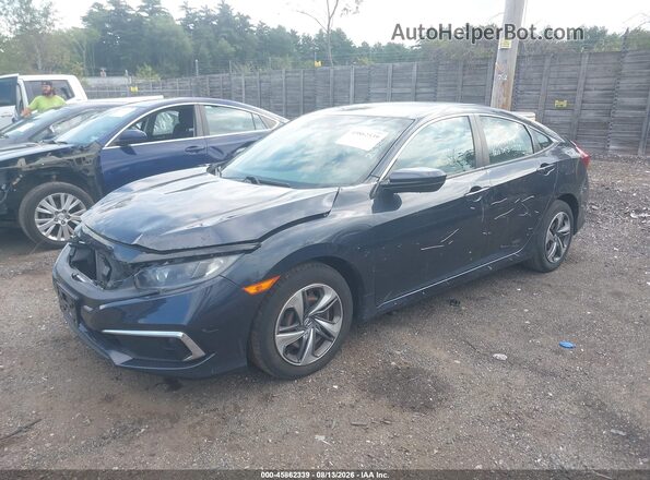 2HGFC2F63KH584385 2019 HONDA CIVIC Dark Blue Front left