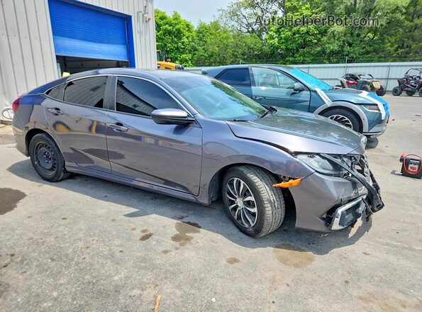 2HGFC2F63MH524013 2021 HONDA CIVIC Gray Przód prawy
