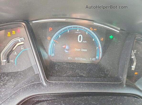 2HGFC2F63MH524013 2021 HONDA CIVIC Gray Widok zestawu wskaźników