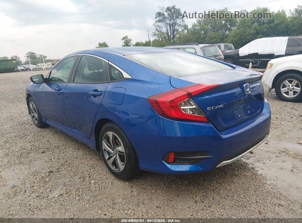 2HGFC2F64KH511042 2019 HONDA CIVIC Blue უკანა მარცხენა