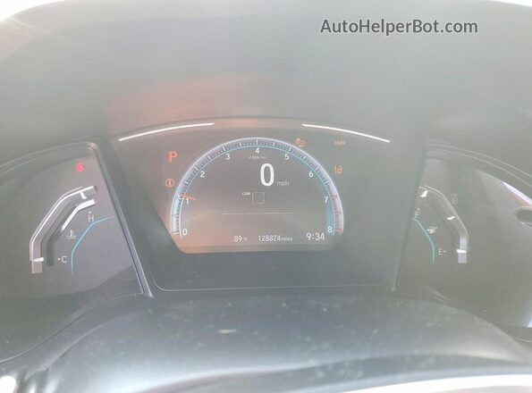 2HGFC2F64KH525586 2019 HONDA CIVIC Blue Widok zestawu wskaźników