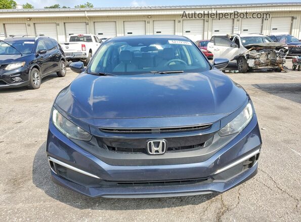 2HGFC2F64KH525586 2019 HONDA CIVIC Blue Widok z przodu