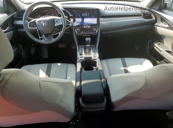 2HGFC2F64KH525586 2019 HONDA CIVIC Blue Widok deski rozdzielczej