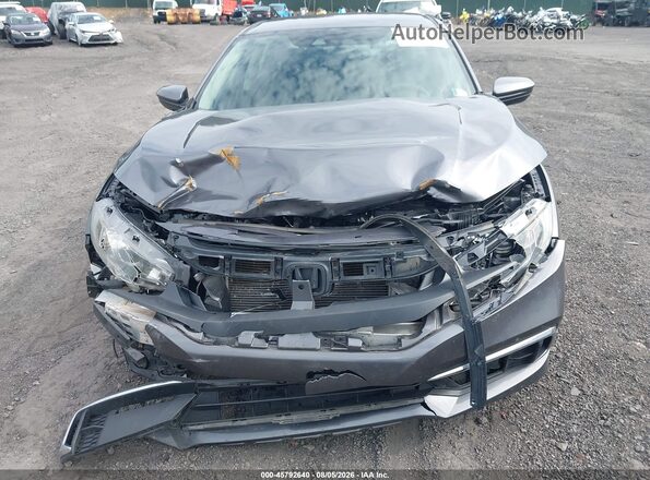 2HGFC2F64KH584590 2019 HONDA CIVIC Gray Widok z przodu