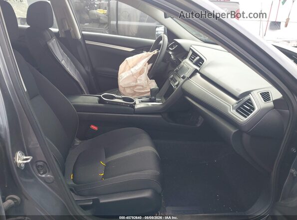 2HGFC2F64KH584590 2019 HONDA CIVIC Gray Widok wnętrza z przodu