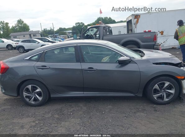 2HGFC2F64KH584590 2019 HONDA CIVIC Gray Widok wnętrza z tyłu