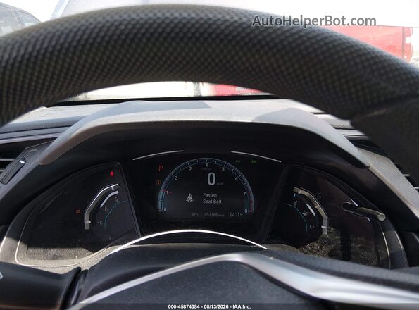 2HGFC2F64KH585383 2019 HONDA CIVIC Gray Widok tylnych siedzeń