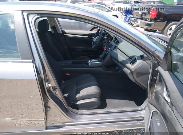 2HGFC2F64KH585383 2019 HONDA CIVIC Gray Widok wnętrza z przodu
